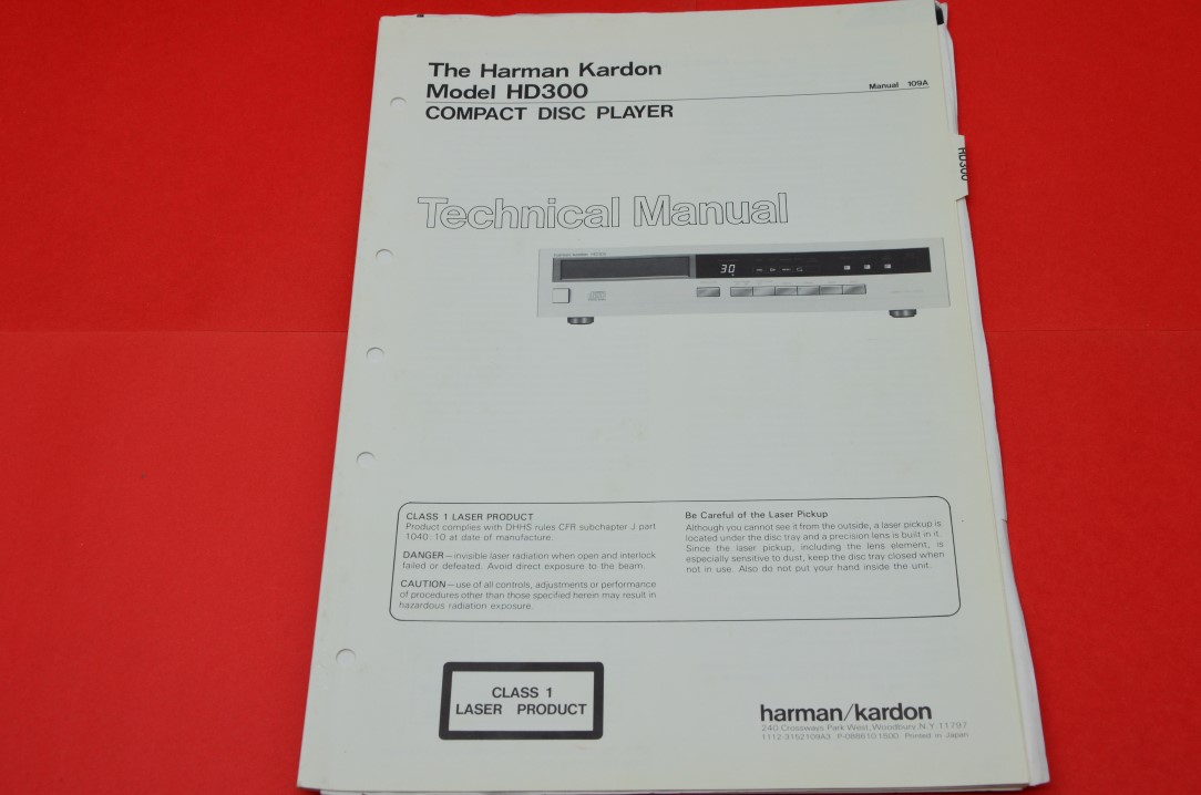 harman kardon hd 300 cd player